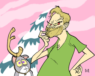 Illustration for article titled Artist drew himself and his cat in 100 different cartoonists' styles